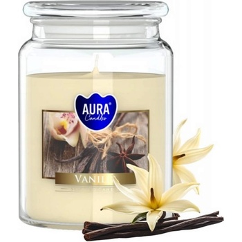 AURA Декоративна свещ с аромат aura vanilie и горене 100 часа (snd99-67)