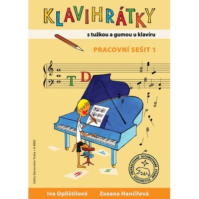 Klavihrátky s tužkou a gumou u klavíru pracovní sešit 1