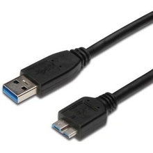 Roline 11.02.8876 USB 3.0 SuperSpeed kabel USB3.0 A(M)-microUSB3.0 B(M), 0,15m, černý