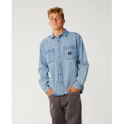 Rip Curl Premium Surf Denim košile dlouhý rukáv washed blue