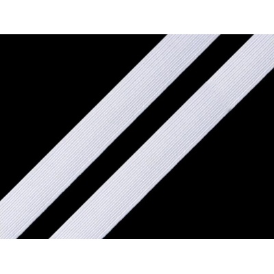 Pruženka - prádlová guma (10,6mm) bílá - metráž