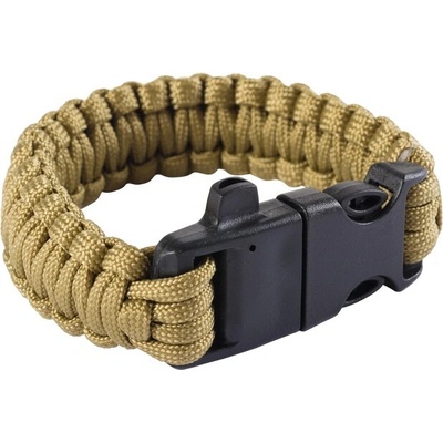 Wosport Paracord s kresadlom a píšťalkou tan