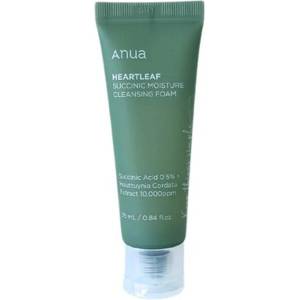 Anua Heartleaf Succinic Moisture Cleansing Foam MINI - Успокояваща почистваща пяна за лице MINI 25мл