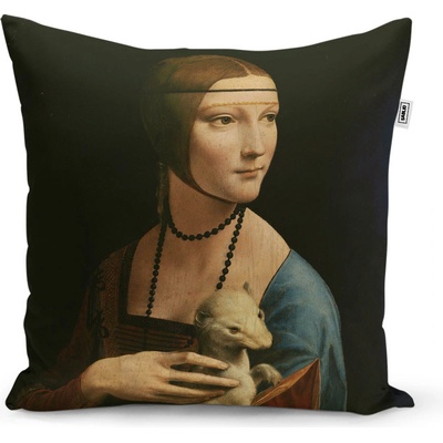 Sablio Vankúš Dáma s hranostajom Leonardo da Vinci 60x60