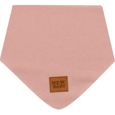 New Baby kojenecký bavlněný šátek na krk Favorite růžová