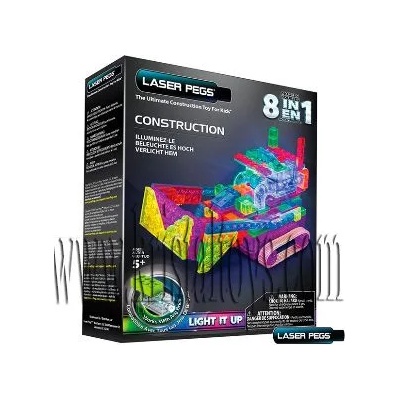 Светещ конструктор 8 в 1 - Булдозер laser pegs