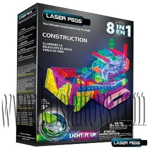  Светещ конструктор 8 в 1 - Булдозер laser pegs