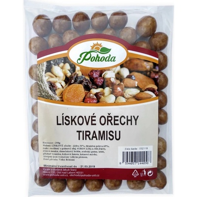 Velkoobchod Pohoda Lísková jádra v tiramisu polevě 250 g
