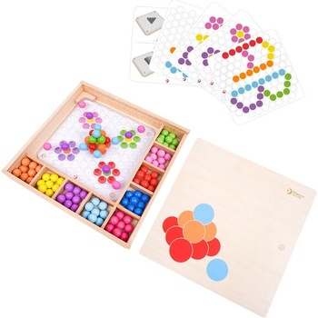 Детска дървена цветна мозайка