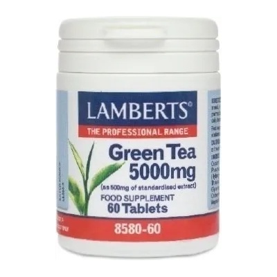 LAMBERTS Хранителна добавка Зелен чай, Lamberts Green Tea 5000mg 60 tabs