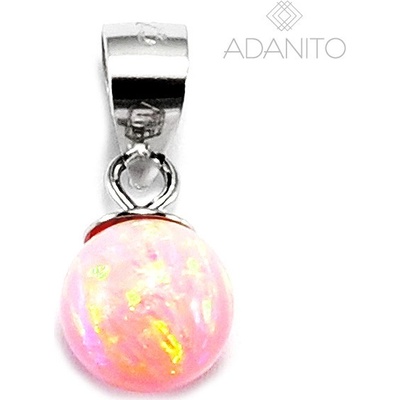 Beneto AGH394 Stříbrný opálový přívěsek kulička