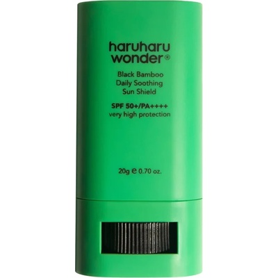 haruharu wonder Black Bamboo Daily Soothing Sun Shield SPF 50+/PA++++ - Охлаждащ SPF стик с химични филтри 20г