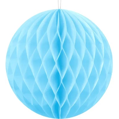 PartyDeco Хартиена топка - синя 10 см