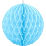 PartyDeco Хартиена топка - синя 10 см