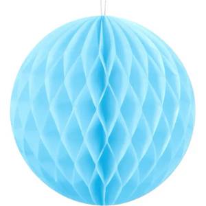 PartyDeco Хартиена топка - синя 10 см