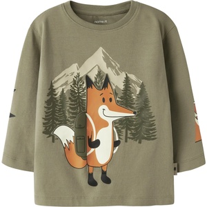 Name it Детска блуза с дълъг ръкав Name it Kid's Motto L/S Top Longsleeve - Mermaid - размер 122/128 (EU) (704-6366-0216)