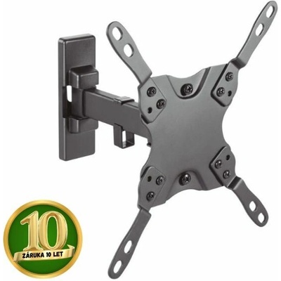 Držák na TV 13"-42" na zeď Holmios, kloubový 90°h 5-12°v, nosnost 20kg, 10 let záruka – Zboží Mobilmania