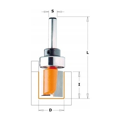 CMT Orange Tools Drážkovací fréza SK 16,0x57,2/20,0 d=8mm, B16,0