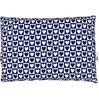 Ovopecka nahřívací polštářek s třešňovými peckami Macan Srdíčka modrá 20x28 cm