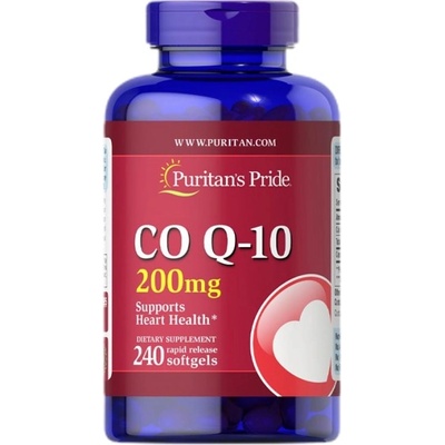 Puritan's Pride Q-SORB Co Q-10 200 mg [240 Гел капсули]