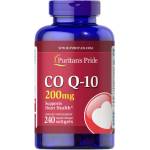 Puritan's Pride Q-SORB Co Q-10 200 mg [240 Гел капсули]