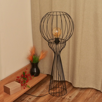 Helam Подова лампа MERCURE 1xE27/15W/230V черна (HE1736)