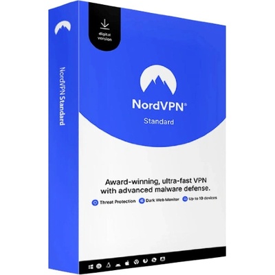 NordVPN Standard 10 lic. 1 rok, (NV1C1Y-EPDE-E)