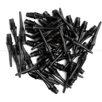 Harrows Micro soft plastové čierne 100 ks/bal závit 2BA