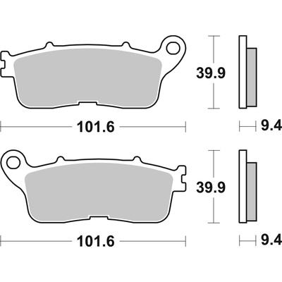 BREMBO Brzdové doštičky 07HO60SP SP