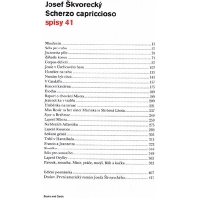 Scherzo capriccioso - spisy 41 - Josef Škvorecký