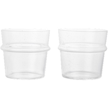 Ferm Living Boya Low чаши, 300 ml, прозрачни, 2 бр (1104272029)
