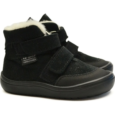 Jonap zimní barefoot boty JERRY černá VLNA nepromokavé