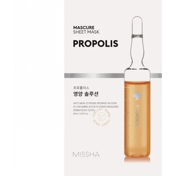 MISSHA Propolis Sheet Mask - Подхранваща текстилна маска за лице с прополис 28мл