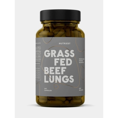 Nutriest Grass-fed lyofilizované bio hovězí plíce 240 kapslí
