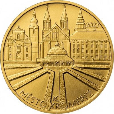 Česká mincovna Zlatá mince 5000 Kč Město Kroměříž 2023 Standard 1/2 oz