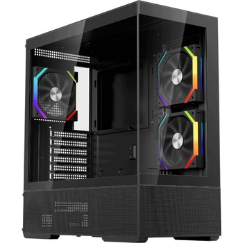 1stPlayer Crystal Vision CV7 black + 5 fan (CV7-BK-2FAR-2FH7R-1FH7)