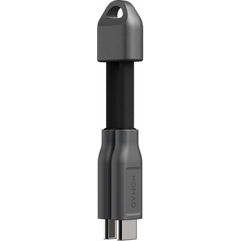 Nomad Кабел за бързо зареждане за устройства с USB-C порт (12 см) (черен) - Nomad ChargeKey USB-C to USB-C 240W Charging Cable (NM014995858)