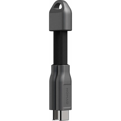 Nomad Кабел за бързо зареждане за устройства с USB-C порт (12 см) (черен) - Nomad ChargeKey USB-C to USB-C 240W Charging Cable (NM014995858)