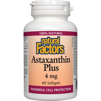 Image 1 of Natural Factors Astaxanthin Plus 4 mg [60 Гел капсули]