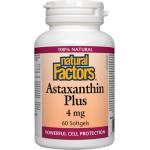 Natural Factors Astaxanthin Plus 4 mg [60 Гел капсули]