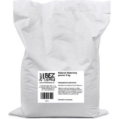 Lucka ryžové cestoviny penne 3000 g