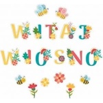 LearnHow Spring window decorations - Hello spring 19pcs