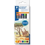 STAEDTLER Акварелни флумастри Staedtler DJ, двувърхи, 6 цвята, AFRICA (34188-А-AFRICA)