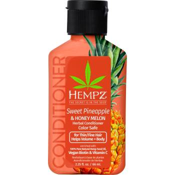 Hempz Mini Sweet Pineapple Honey Melon Herbal Conditioner Балсам за коса унисекс 66ml