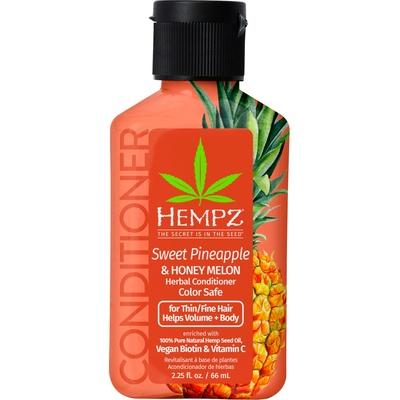 Hempz Mini Sweet Pineapple Honey Melon Herbal Conditioner Балсам за коса унисекс 66ml
