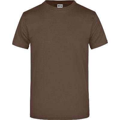 James & Nicholson JN 02 tričko z ťažkej bavlny hnedé