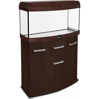 Diversa Solid LED akvarijní set vypouklý wenge 112 l