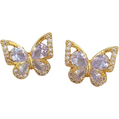 HARAHU Обеци ly-29241 - Златна / Кристалова kp29241 (ly-29241)