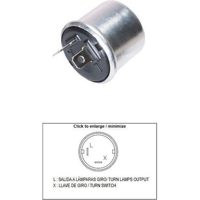DZE přerušovač blinkrů univerzální (12V 2+2 21W)