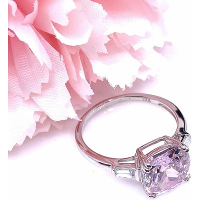Jan Kos jewellery Stříbrný prsten s růžovým kamenem 12123197